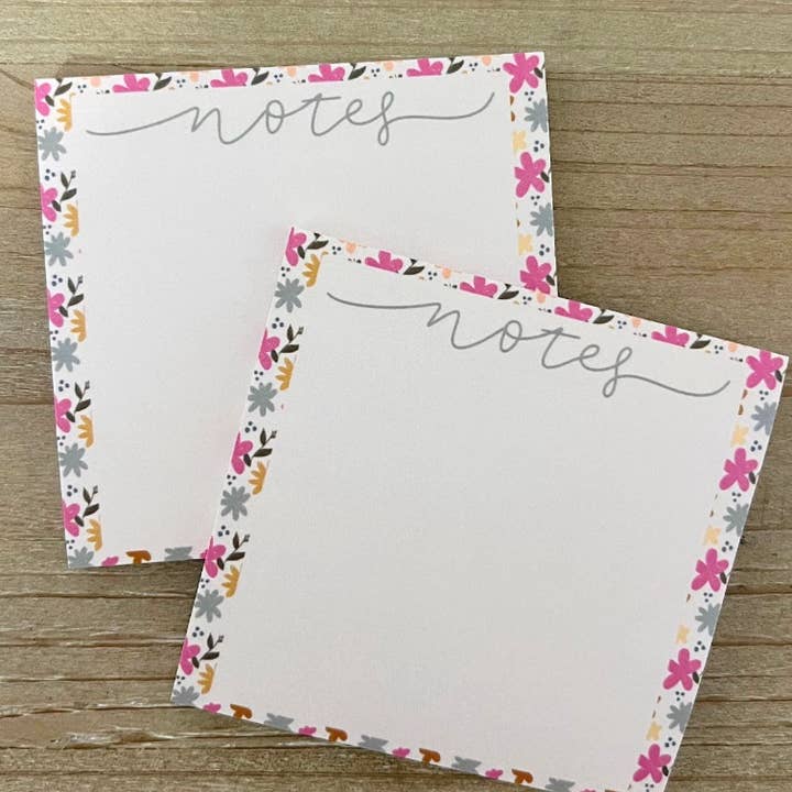 Floral Sticky Notes for wholesale by Livi Lou's Co.