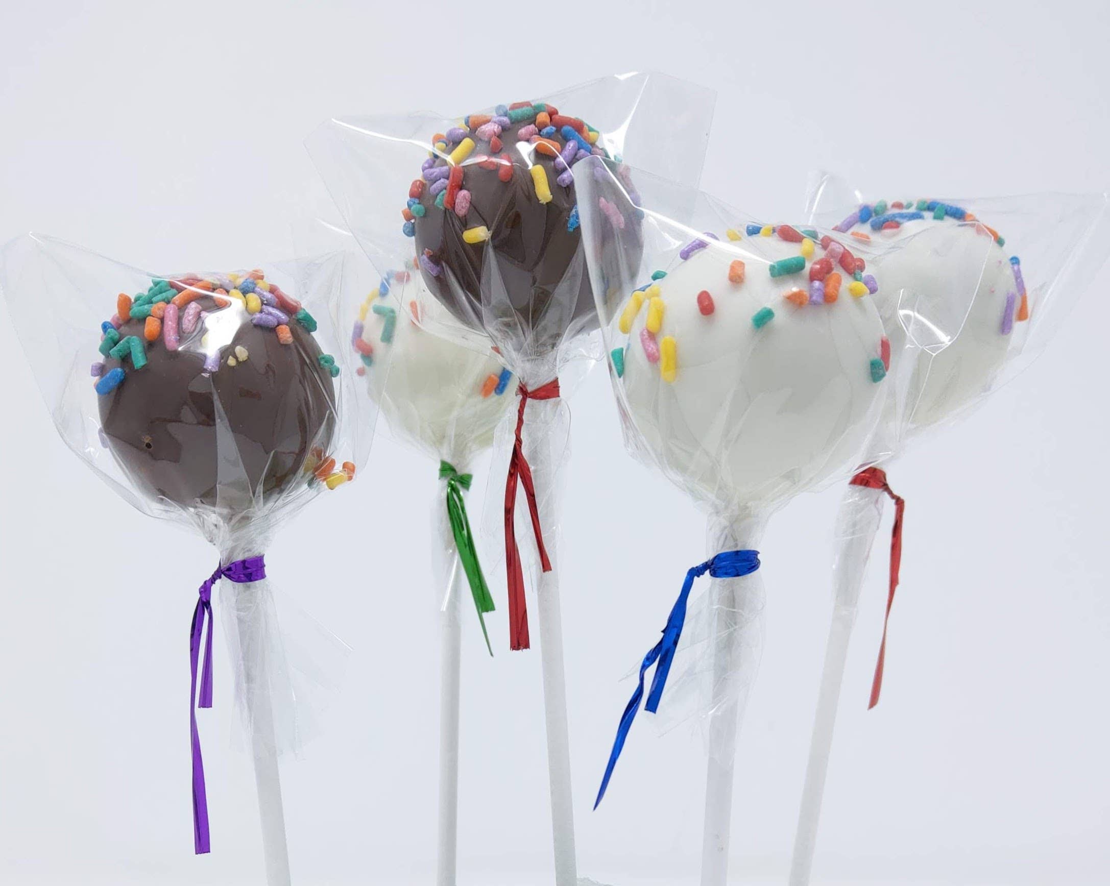 Wild Angel Treats, LLC - Wholesale Cake - Artisanal Cake Pops - Rainbow Sprinkles2