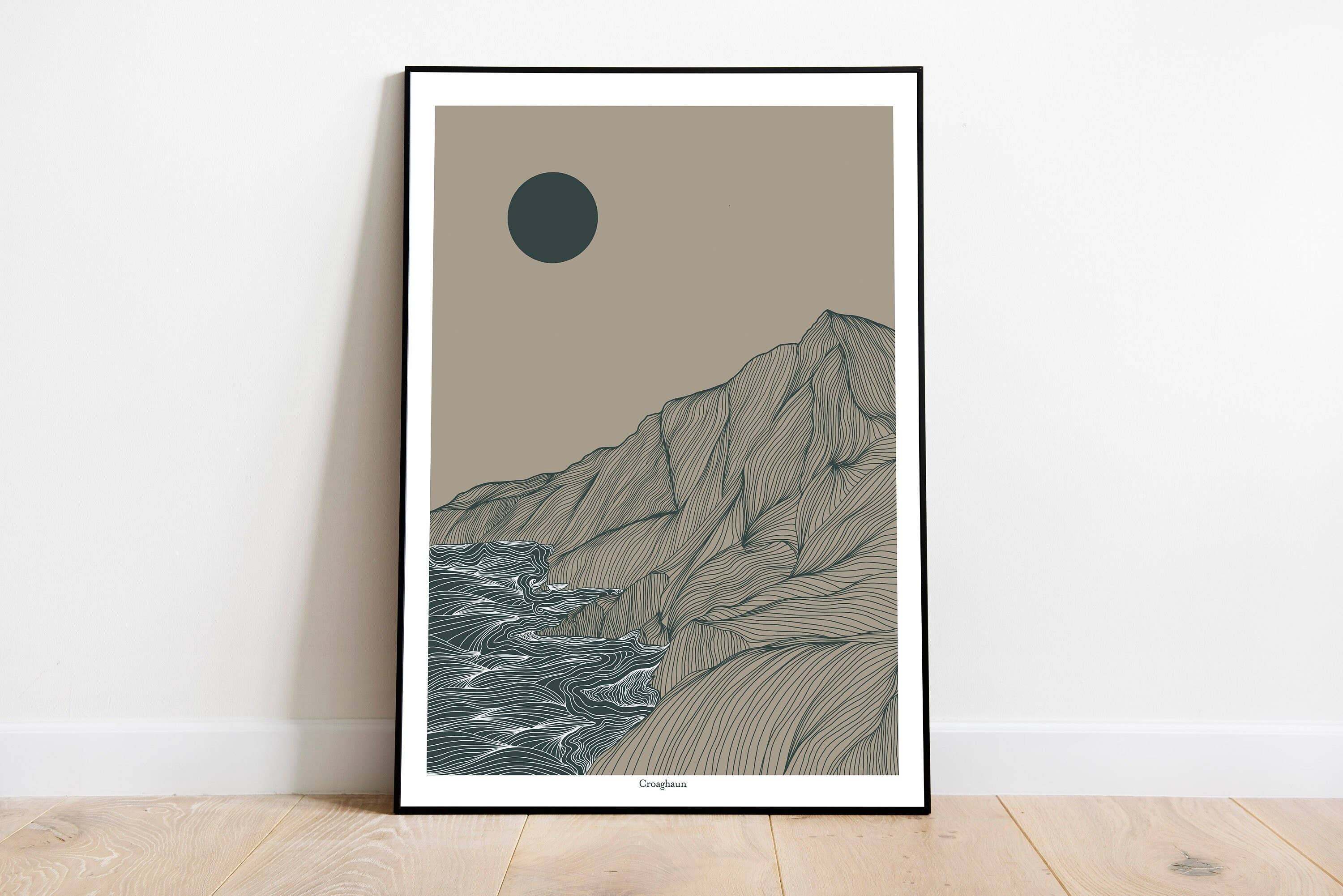 Emily Mckeagney Design - Wholesale Art Print - Croaghaun Mountain, Co. Mayo Ireland, Giclée print