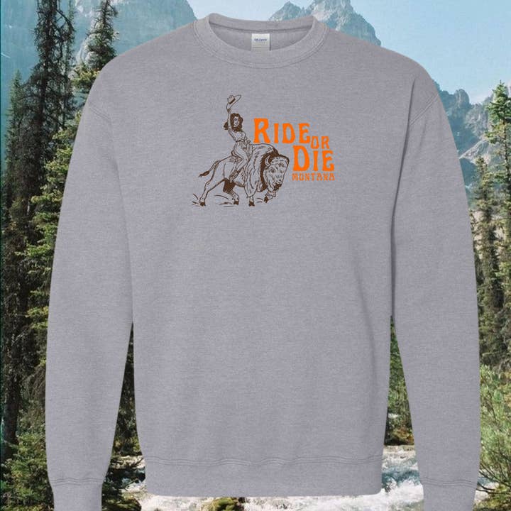 Pull Ride or Die Montana pour la vente par Intrigue Ink