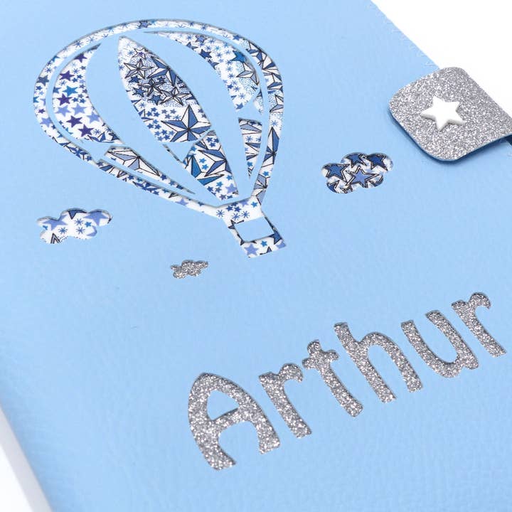 Funda para cartilla de salud con globo aerostático Adel Liberty para venta al por mayor de Crapaud Chou