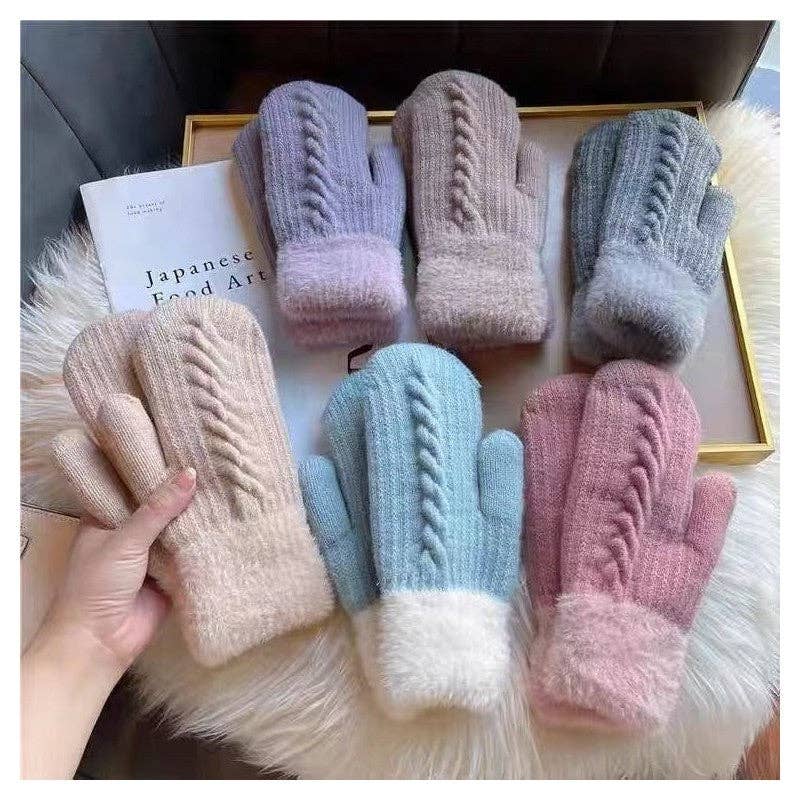 UZ Wholesale Store – wholesale Gloves – Women's – Thickened Knitted Fingerless Gloves0