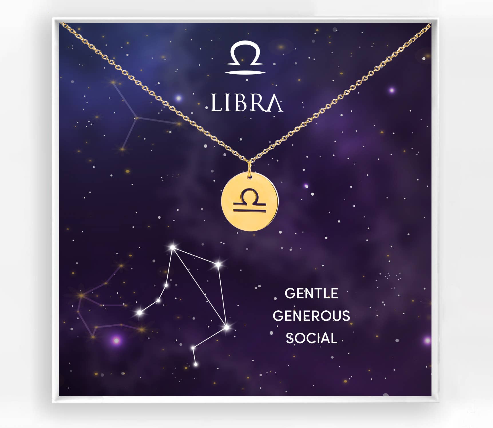 Succulent Kreations - Vente Colliers à pendentif - Collier Pendentif Signe du Zodiaque Plaqué Or6