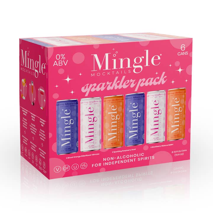 Sparkler Pack Mocktail Variety (4 x 6pk) for wholesale by Mingle Mocktails