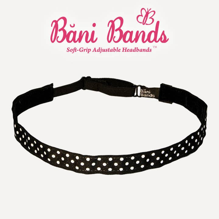 Domino Dots (Schwarz) für den Großhandel von Bani Bands Headbands