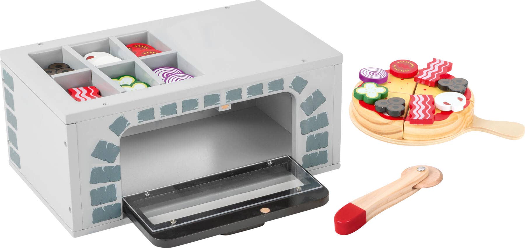 small foot - Vente Lot de jouets – enfant - Four à pizza pour cuisines enfantines2