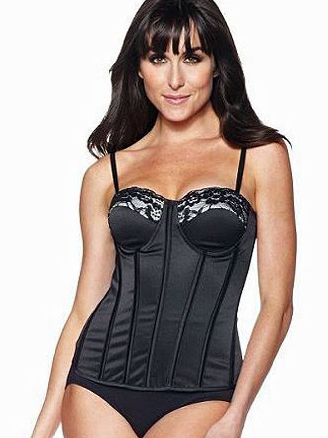 Skweez Couture sort udbenet korset SKWEEZ190 for engroshandel hos Lingerie Mart