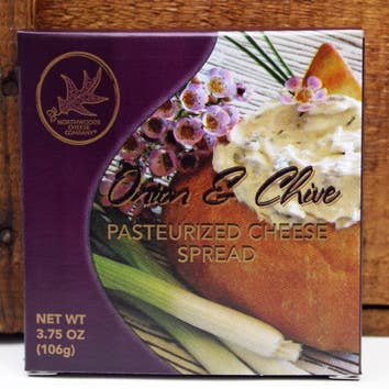 Northwoods Food and Gift Enterprises - Wholesale Cheese - 1129 3.75 Northwoods Cheese Onion and Chive Cheese Spread