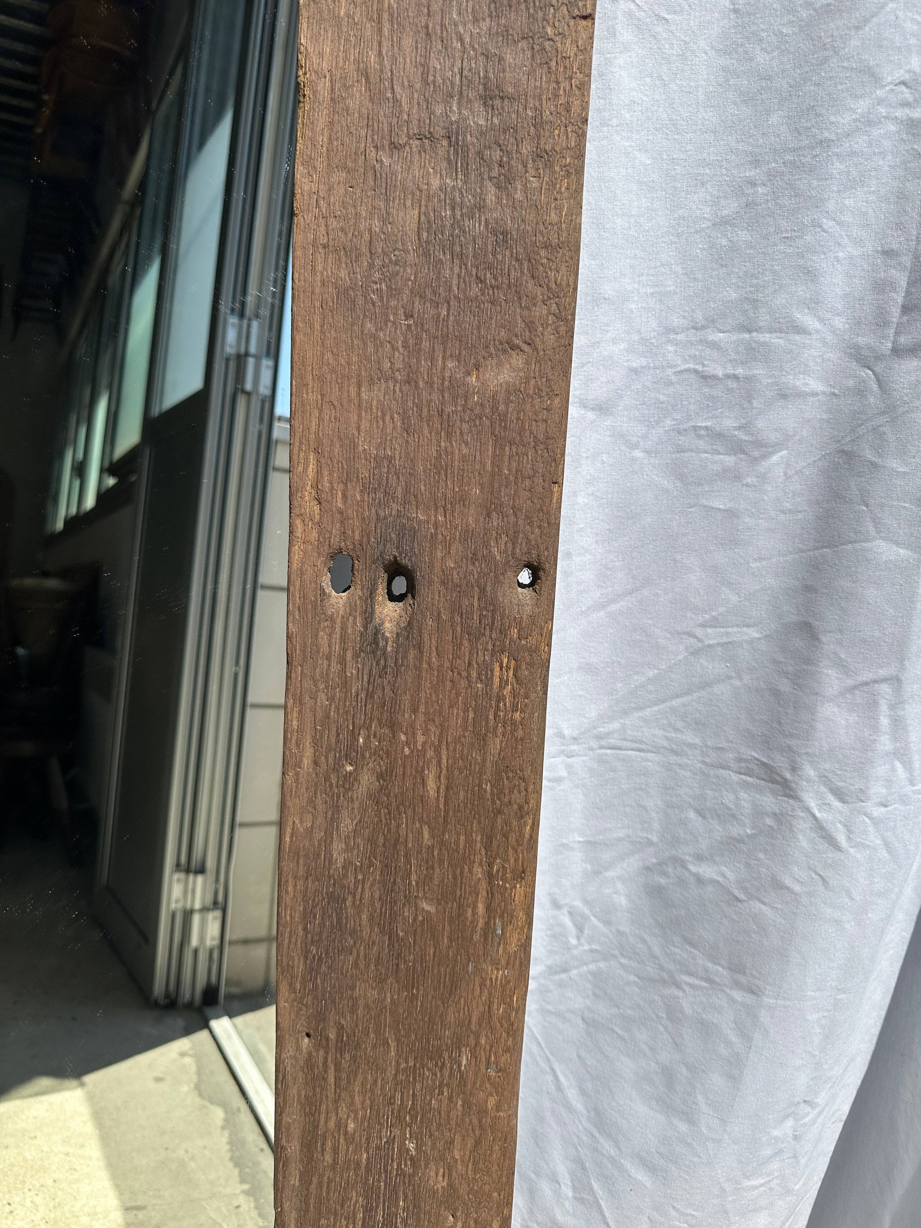 Office Objets - Wholesale Wall Mirror - Mirror with exotic brutalist old iron wood frame H:139cm55