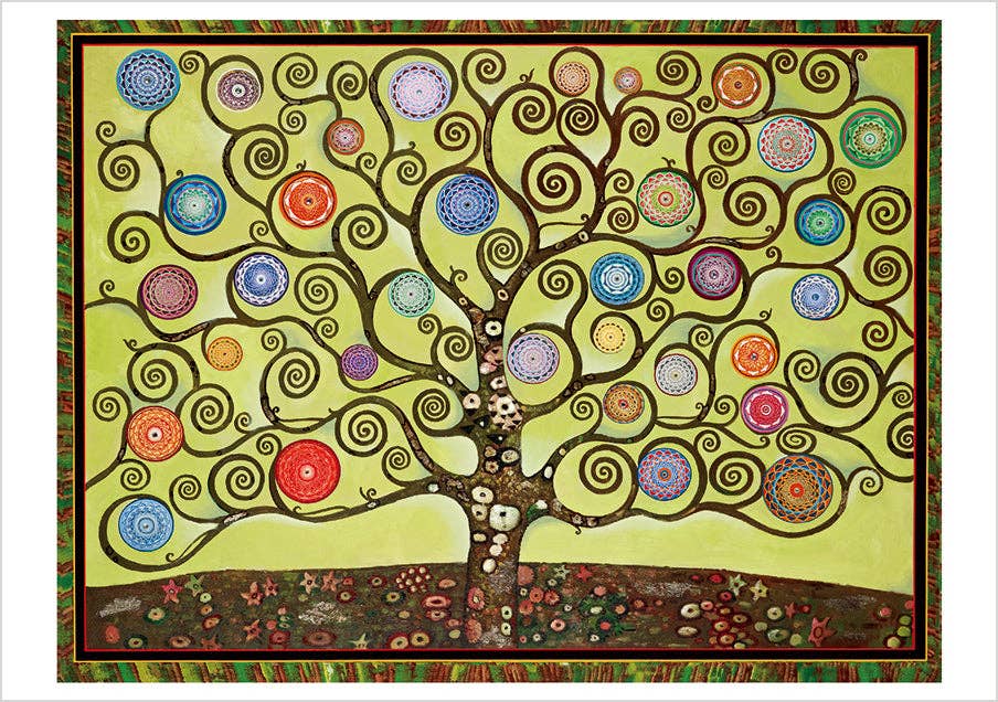 Pomegranate - Wholesale Stationery/Notecard Set - Paul Heussenstamm: Mandala Trees Boxed Notecard Assortment2