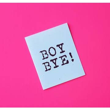Tarjeta Boy Bye para venta al por mayor de Carla Sue Greeting Cards