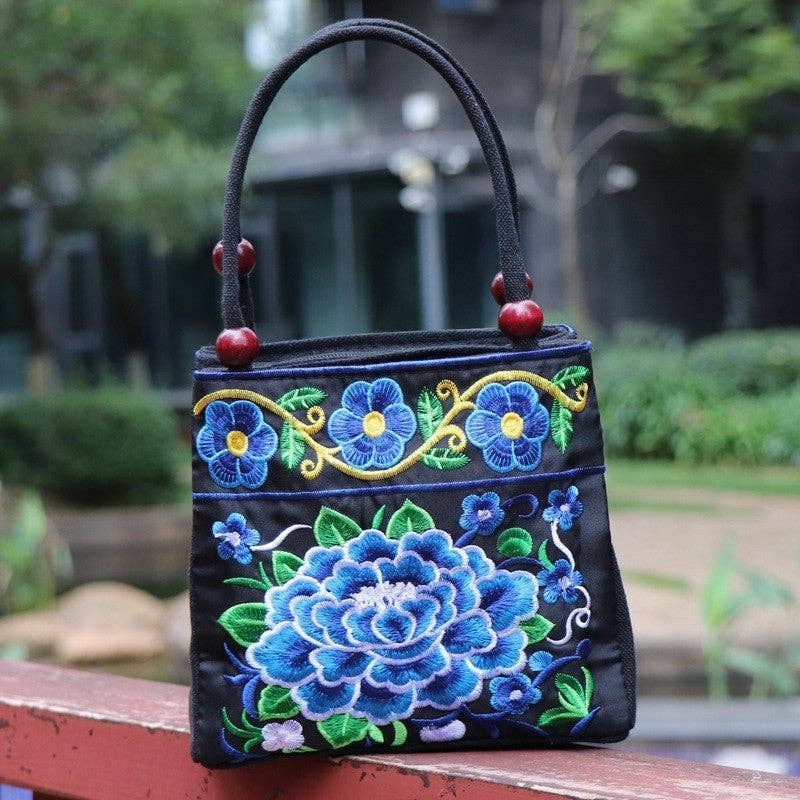 Plush Looks – wholesale Väska med handtag – Dam – Etnisk Broderad Handväska Lättvikts All-Season Klassisk7