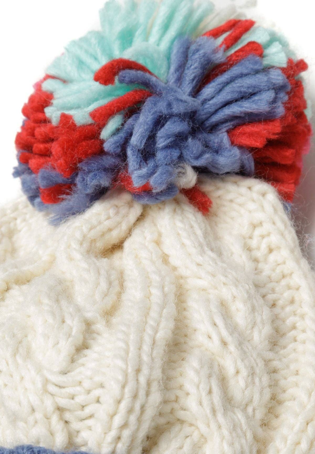 Minoti sp. z o.o. – Engroshandel Hue - Børn – Pigernes pomponhat og handskesæt creme 6m-8y5