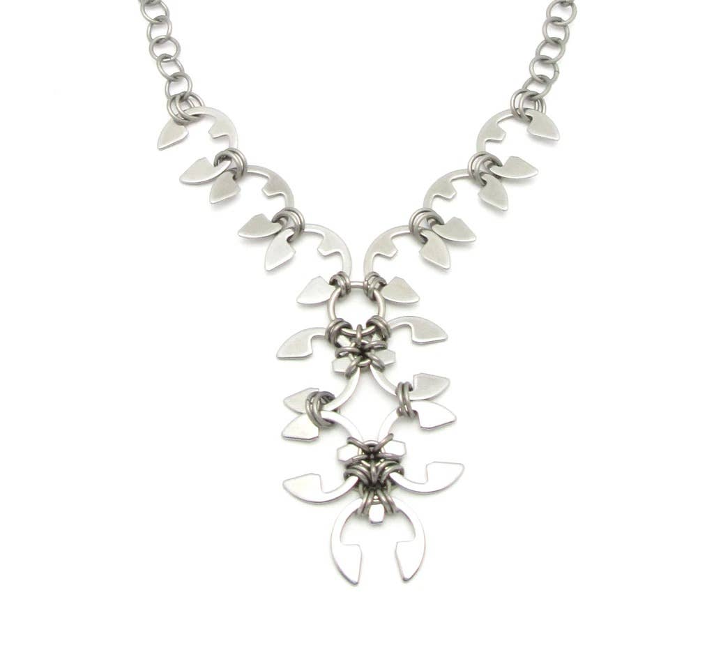 Wraptillion - Wholesale Pendant/Charm Necklace - Wisteria Bib Necklace3