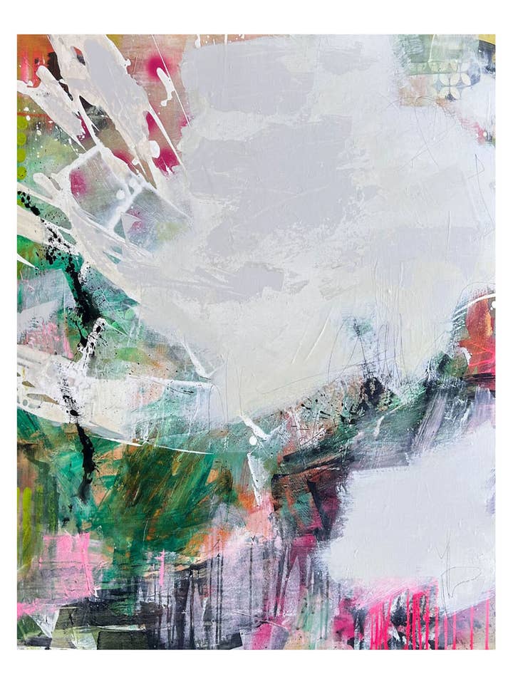 On The Marsh Abstract Art Print for wholesale by Valerie Dumas Art