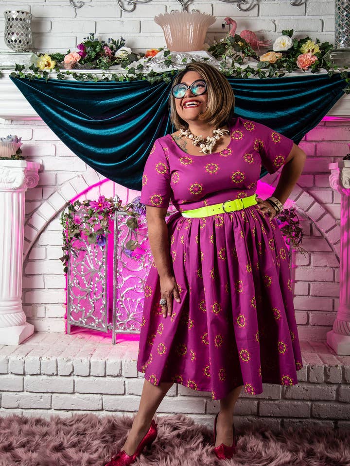 Kaleidoscope Blossoms Dress for wholesale by Ains&Elke StyleHaus