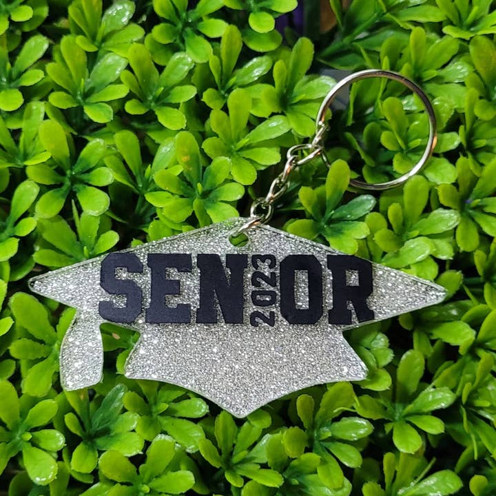 Senior Cap 3 Inch Keychain for wholesale by Snowy Fox Designs