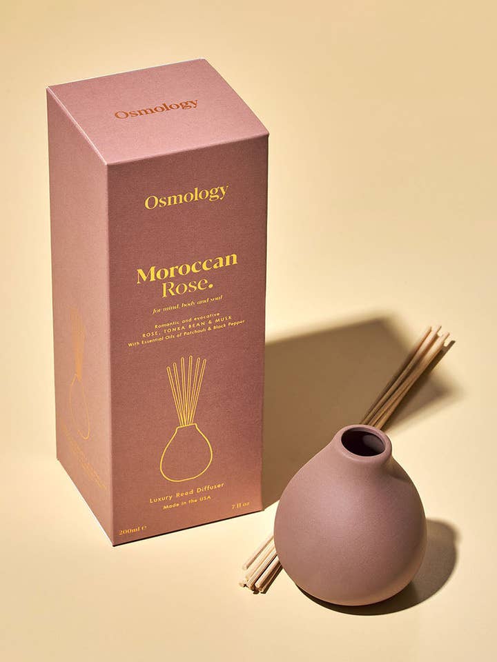 Moroccan Rose Reed Diffuser - Rose Tonka and Musk for wholesale by Osmology