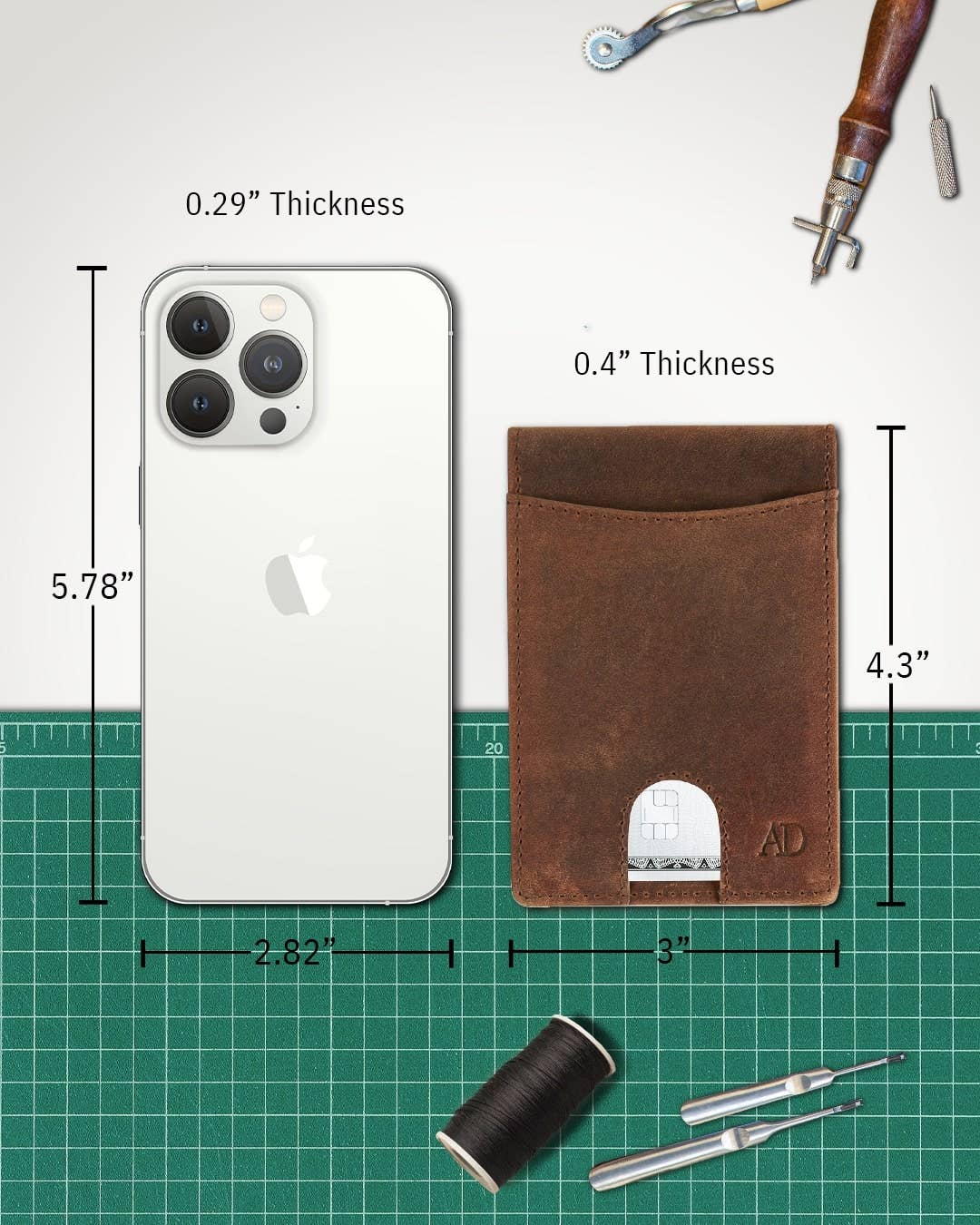 Access Denied Accessories - Wholesale Wallet - Men’s - Real Leather Wallets For Men Money Clip Bifold Wallet RFID14