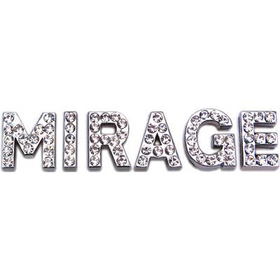 Clear Letter Sliding Charms - 18mm for wholesale by Mirage Pet Products