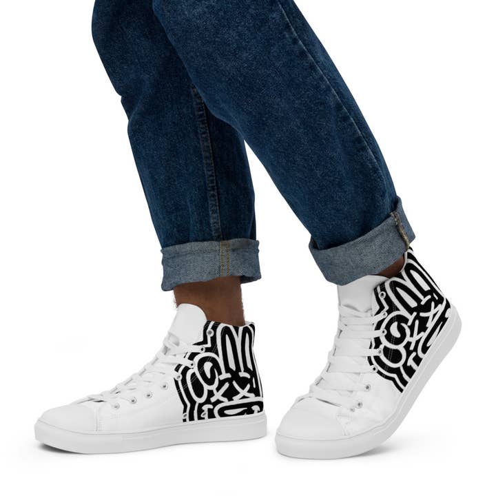 LML Clothing by Halfwait - Wholesale Lifestyle trainers – Men′s - Men’S LML Clothing High Top Canvas Shoes