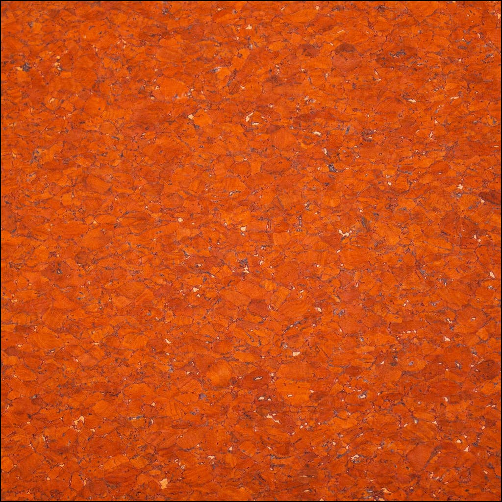 Meninas Bonitas Cork - Wholesale Craft Supplies - Agglomerate Orange Portuguese cork fabric COF-3596