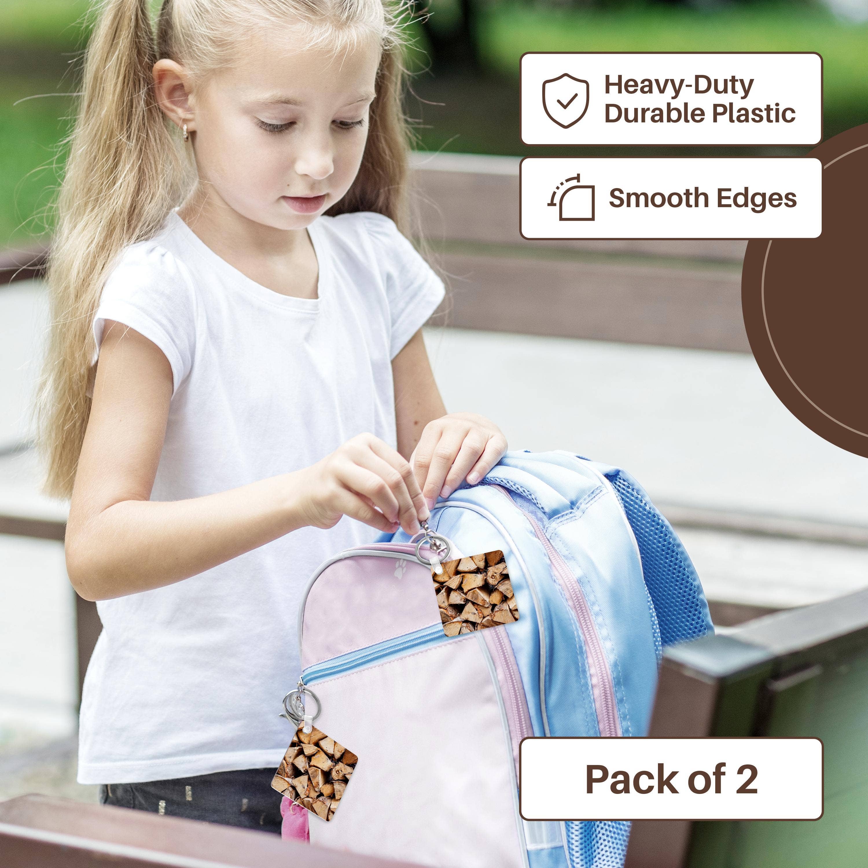 3dRose - Wholesale Keychain - Unisex - 3dRose, Pile of chopped birch firewood, Key Chain8