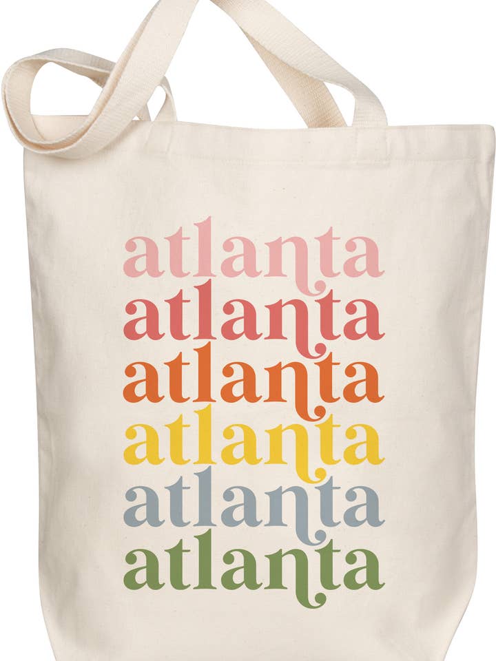 Moonbeam Repeat Muted Tote (Customizable) for wholesale by Morado Designs