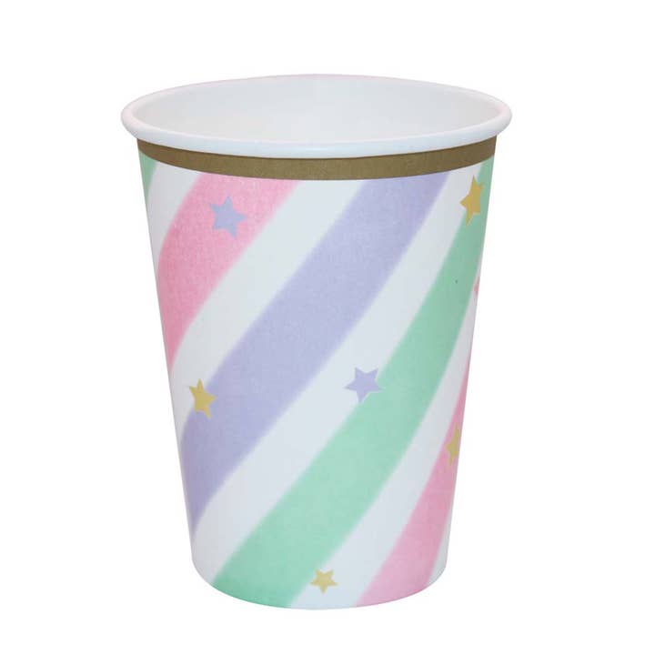 Pastel Colors Paperboard Cup Set (8 count) for wholesale by MI FIESTA