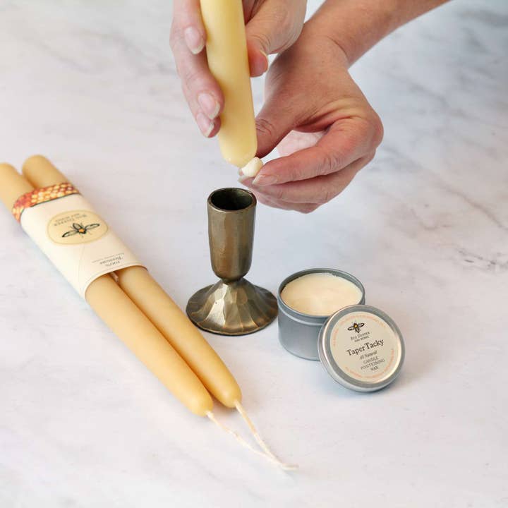 Big Dipper Wax Works - Wholesale Tapered Candle/Candlestick - Candle Positioning Wax – Beeswax Blend – 1.7 oz Tin4