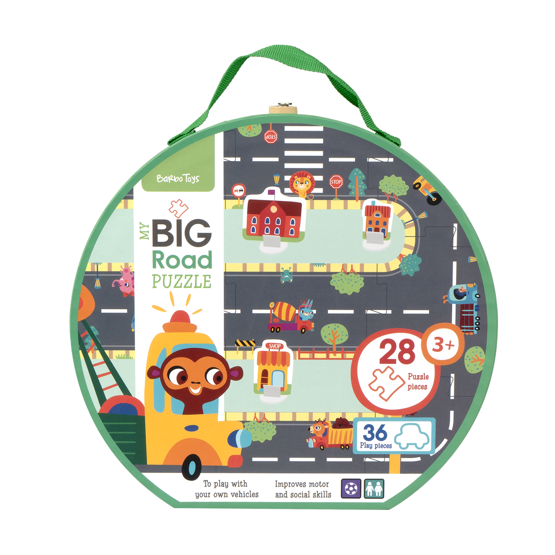 Barbo Toys - Wholesale Puzzle - Kids - My BIG Road Puzzle Suticase8