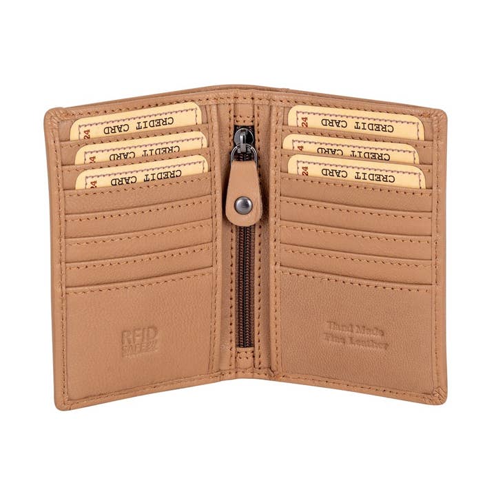 Greenwood Leather AU - Wholesale Card holder – Unisex - Credit Debit Leather Card Holder Freya - GW8001TAN0