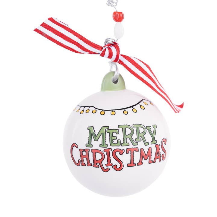 Glory Haus - Wholesale Ornament - Merry Christmas Green Tractor Holiday Ornament1