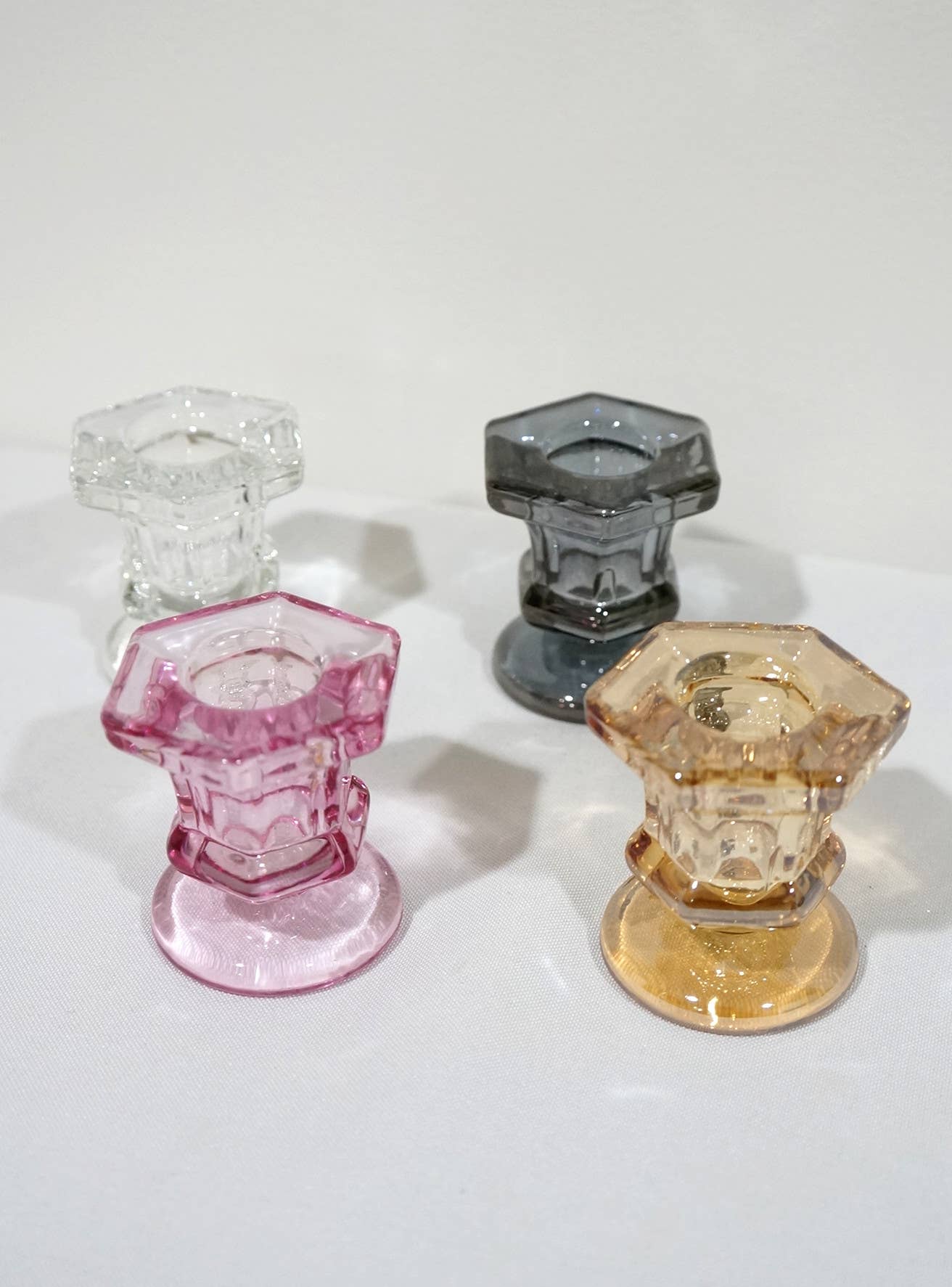 Sweet Home Deco - Wholesale Candle Holder - Glass Candlestick Holders Taper Candle Holders Tabletop11