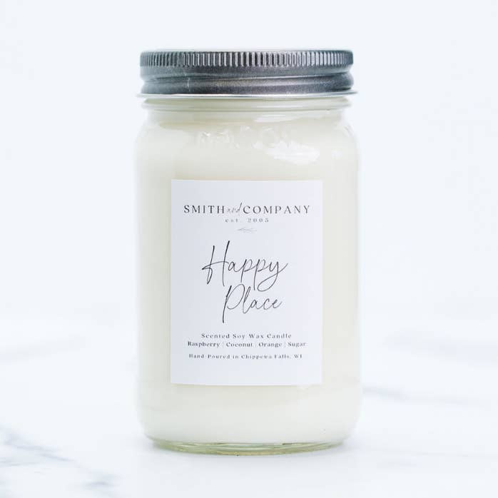 Happy Place | Mason Jar Candle for wholesale by Smith and Company Candles