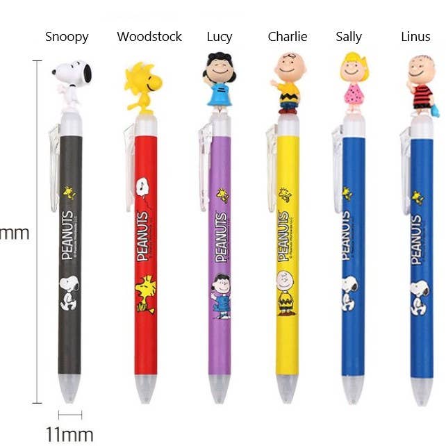 K-Wonderland - Wholesale Pen - Peanuts Snoopy & Friends Figure Mascot Ball point Pen 0.5mm7