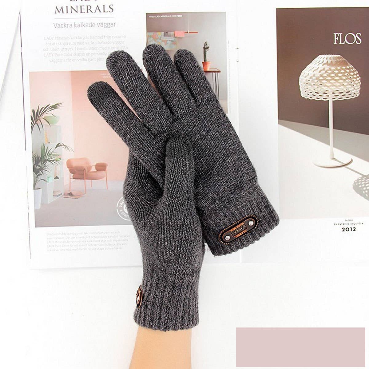 NINEXIS - Wholesale Gloves - Men's - CWAG00540_MEN WINTER KNIT TOUCHSCREEN WARM GLOVES1