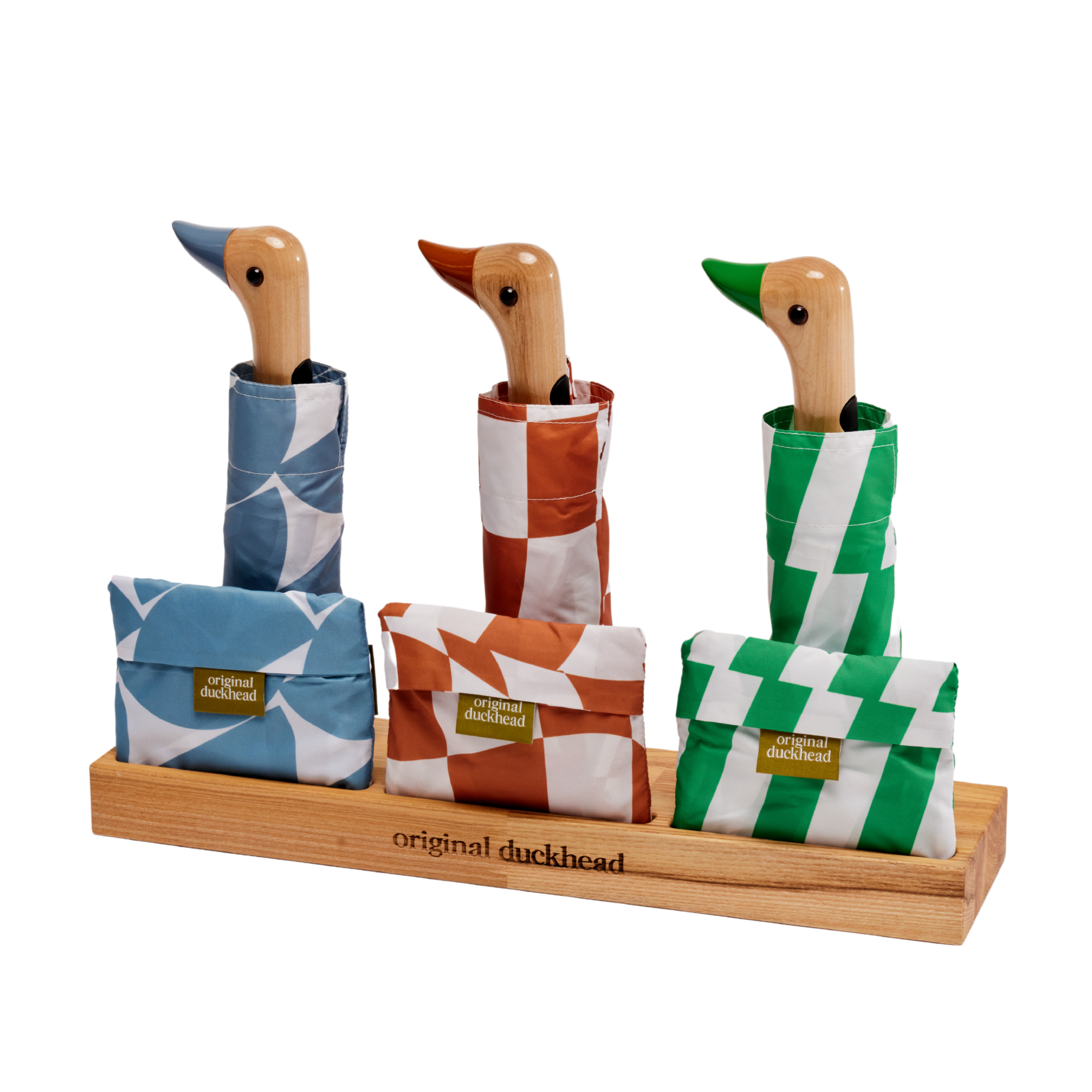 Original Duckhead EU - Wholesale Umbrella - Unisex - Multipack - Kelly/Denim/Peanut Duck Umbrellas - 6 pcs1