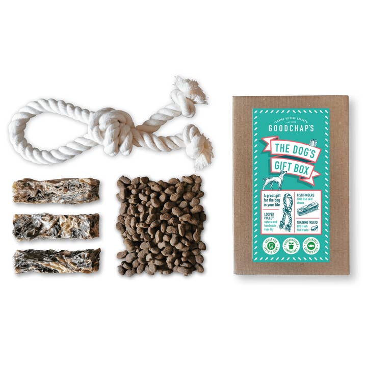 Goodchap's – wholesale Pet treats – Dog – The Dog's Gift Box | Gifting for Dogs | Treats, Chews & Toys