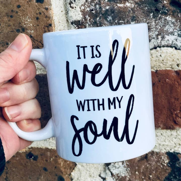 it is WELL with my SOUL Mug for wholesale by Be Kind 2 Me