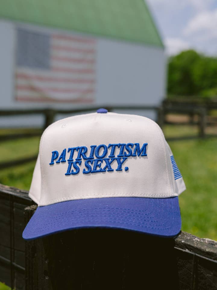 Patriotism is Sexy. - Royal Blue Vintage Hat for wholesale by KENZKUSTOMZ