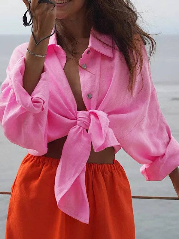 alberalkirk - Wholesale Button Down Shirt - Women's - Pure Cotton Pullover Shirt Relaxed Ultra Light N5Z4536