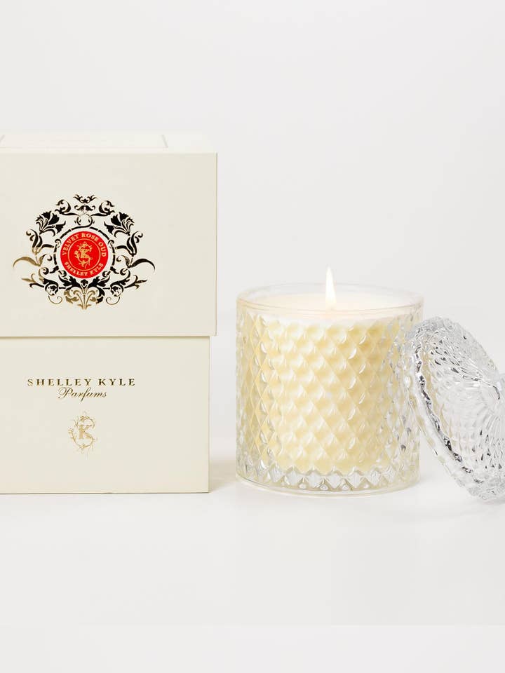 Bougie Cristal Velvet Rose Oud 510g pour la vente par Shelley Kyle