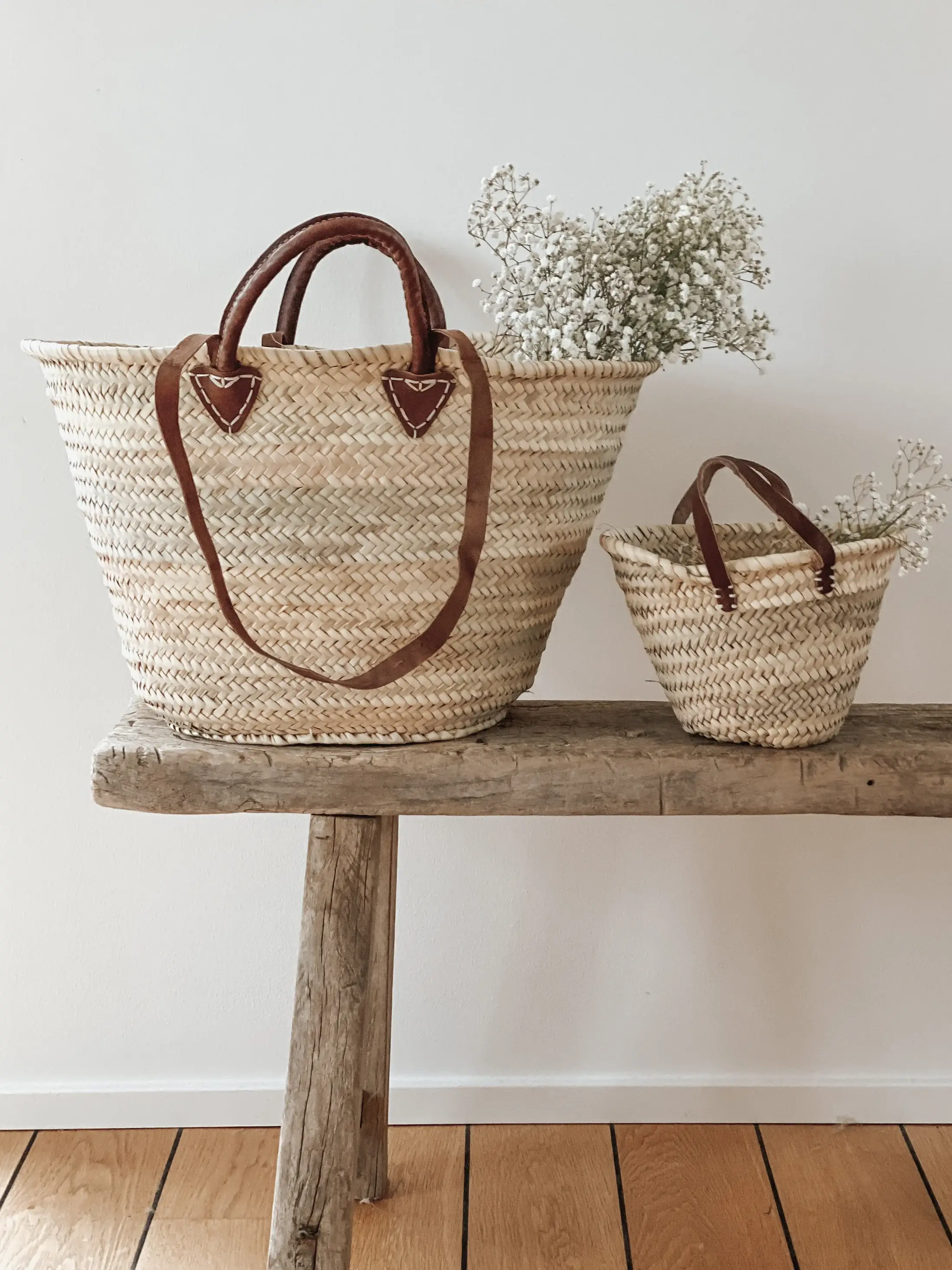 Mikwi – wholesale Beach bag – Mini Market Basket, Handwoven Straw Beach Bag with Leather4