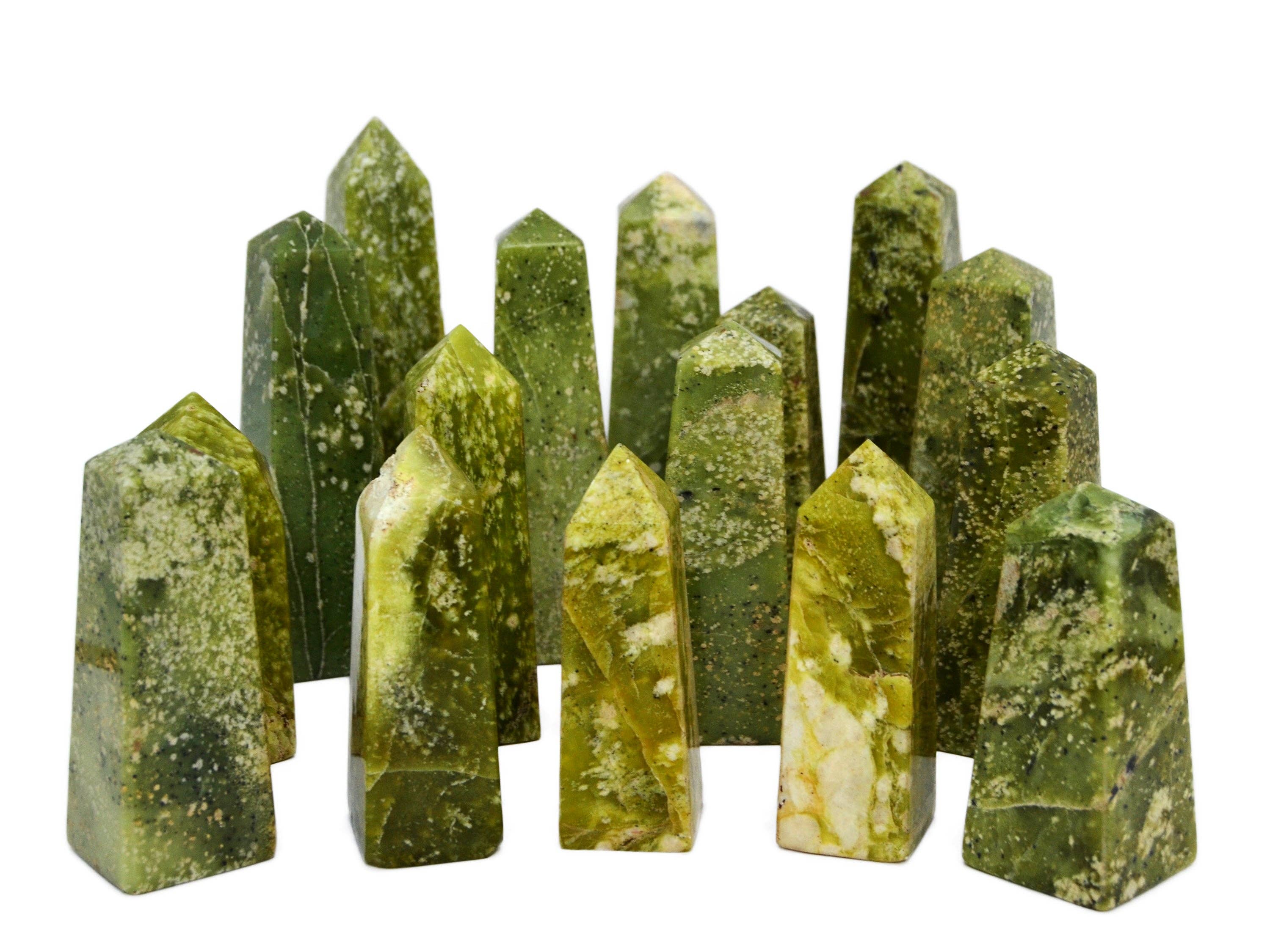 Kaia & Crystals - Wholesale Spiritual Stone/Crystal - Natural Serpentine Crystal Obelisk (100g - 300g)7