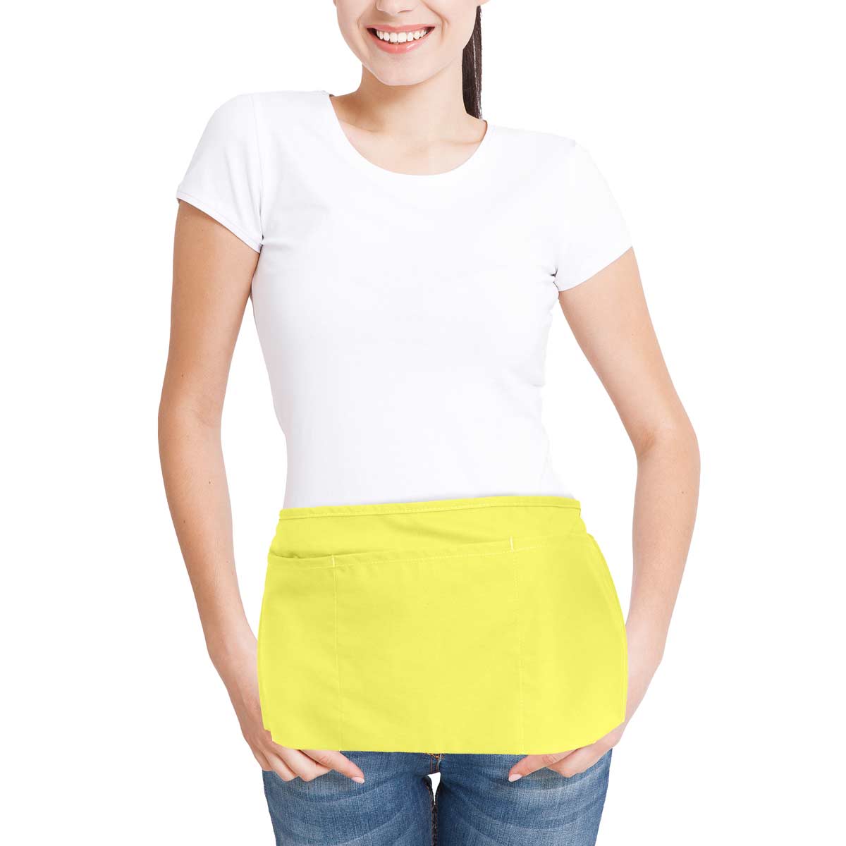 Dalix - Wholesale Apron - DALIX Waist Aprons Kitchen Bib Poly Cotton 3 Pockets16