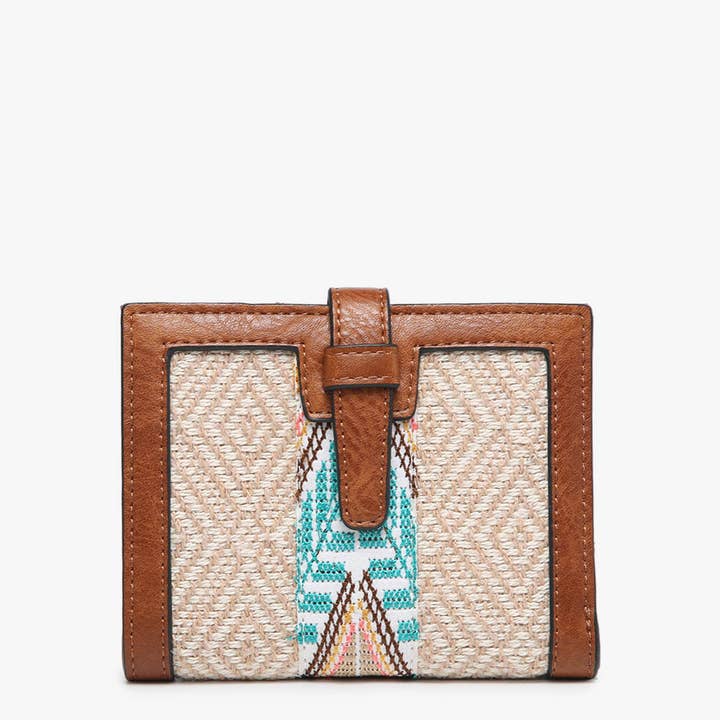 Jen & Co. - Wholesale Wallet - Women's - WL2066TRB Bessie Canvas Tribal Wallet1