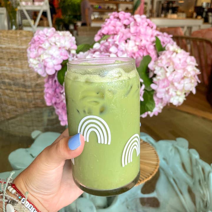 Emily Paige Company - Wholesale Drinking glass/cup - Rainbow 16 oz Can Glass Cup1