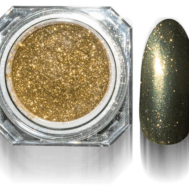 Polvere specchio cromata per unghie, effetto cangiante, 2 g per la vendita all'ingrosso da parte di HOLLYWOOD NAILS