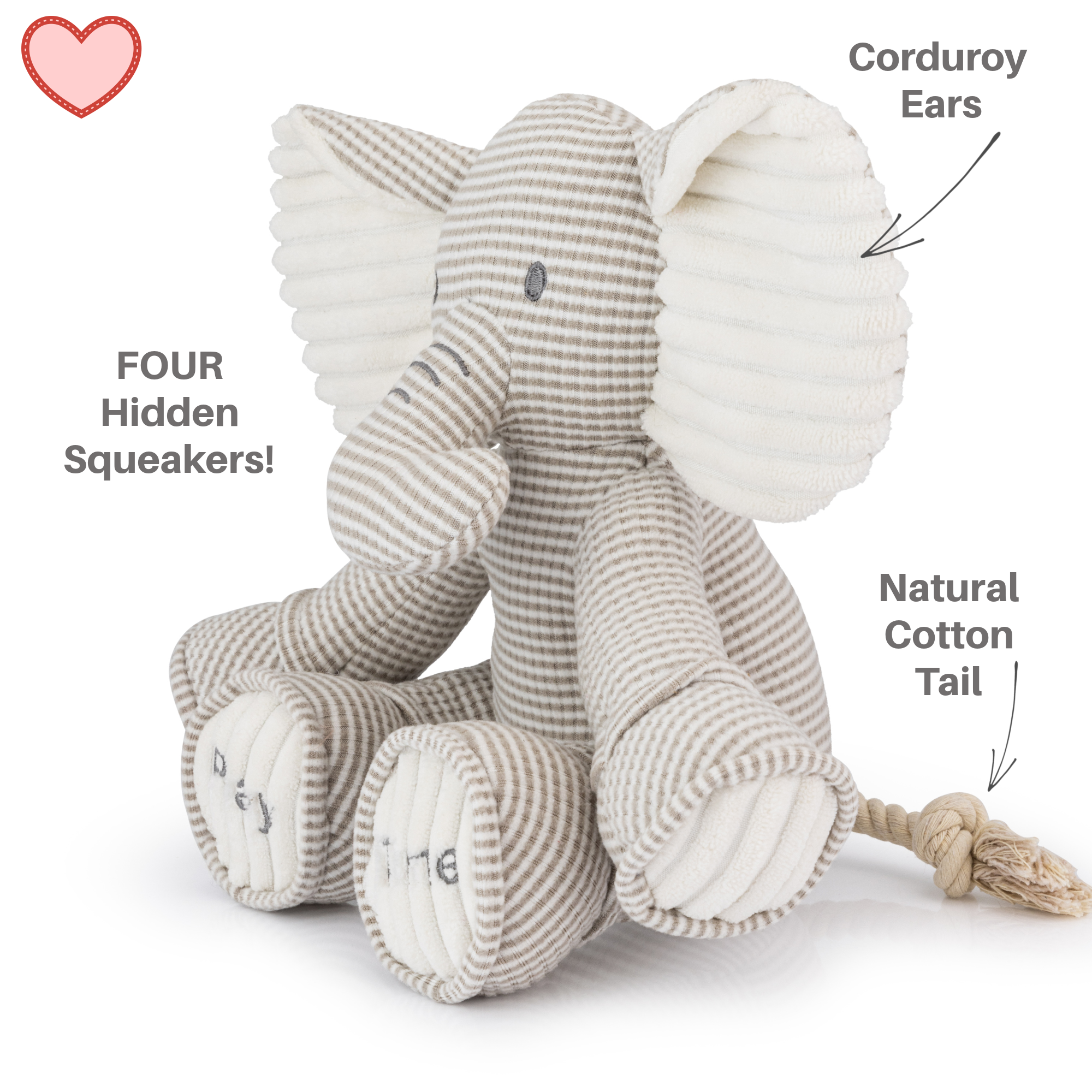PetLondon - Vente Peluche – chien - Jouet Éléphant Sensoriel pour Chiens1